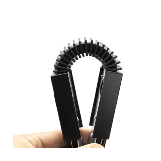 Connexion flexible pour voie monophasée - noir