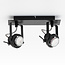 Plafonnier design Dayton 2 lumières, noir réglable