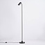 Lampadaire moderne en noir mat - Warren