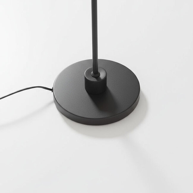 Lampadaire moderne en noir mat - Warren