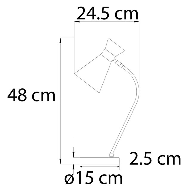 Lampe de table cuivre - Lily