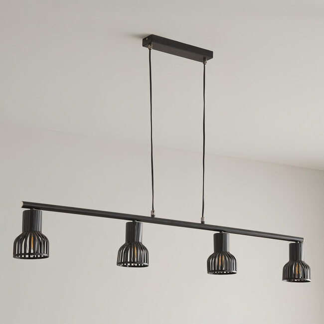 Luminaire suspendu industriel noir - Xavier