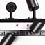 Kit rail monophasé de 1,5 mètre et spots Jill, noir