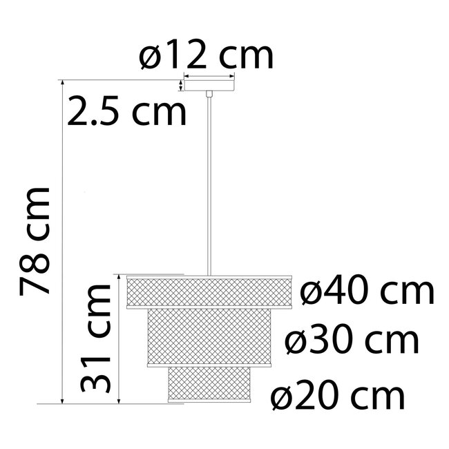 Lampe à suspension industrielle mat noir - Chloe