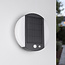 Applique d'extérieur solaire moderne Blitz à détecteur - noir