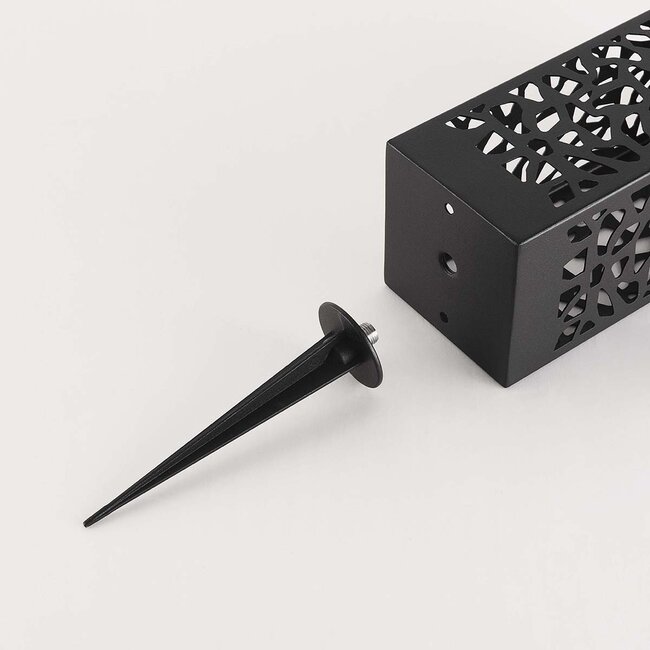 Spot de jardin solaire design Brighton - noir