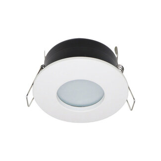 Spot encastré rond moderne blanc IP44 - Rex