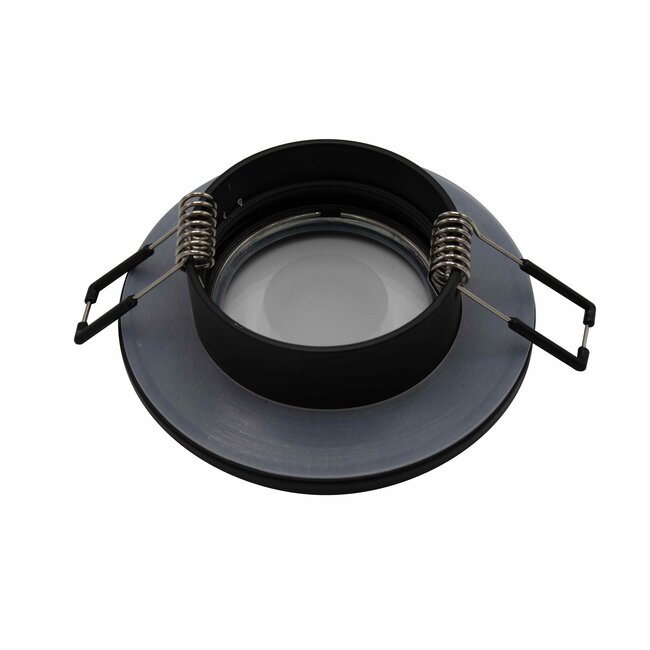 Spot encastré moderne noir IP44 - Ray