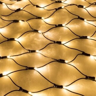 Filet lumineux raccordable | dès 2 m² | 200 LED | blanc chaud | caoutchouc