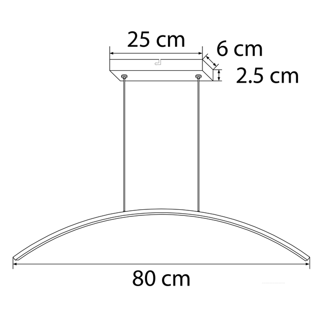 Suspension avec LEDs intégrées - Chelsea