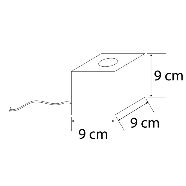 Lampe de table rustique en bois - Aspen