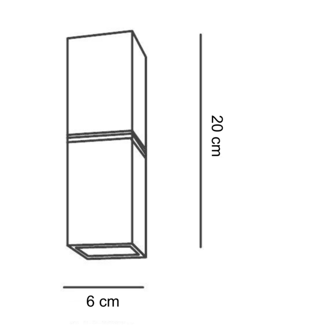 Applique moderne noire avec or - Zev