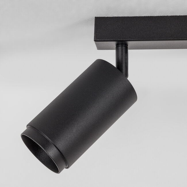 Plafonnier moderne noir mat - Eddy