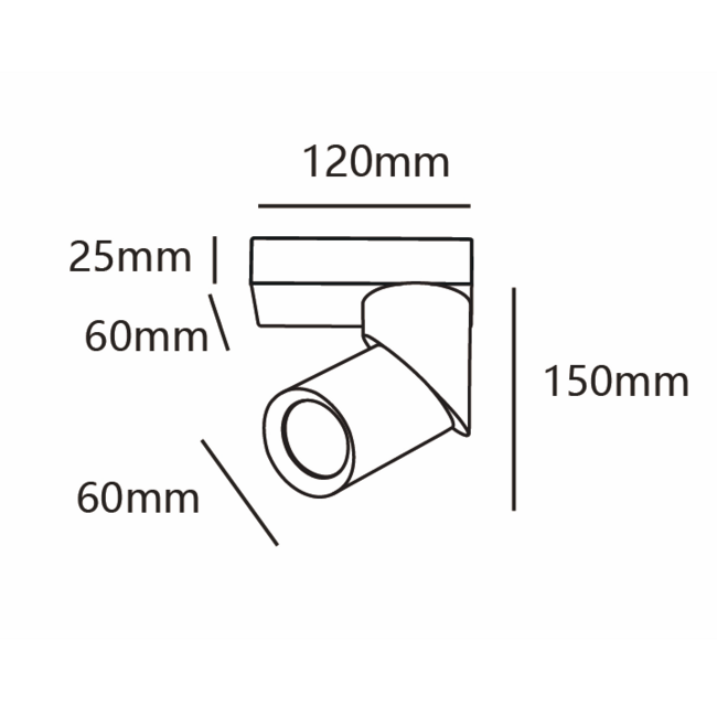 Plafonnier industriel noir - Eve