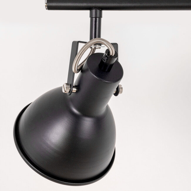 Plafonnier design noir avec or à 3 lumières - Alexis