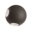 Applique murale extérieure sphérique Cosmo - noire avec LED intégrée