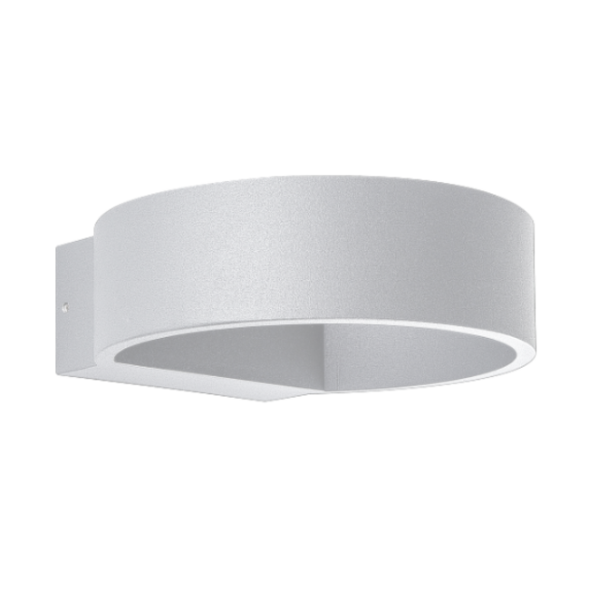 Applique murale extérieure ronde Izzy - blanche avec LED intégrée