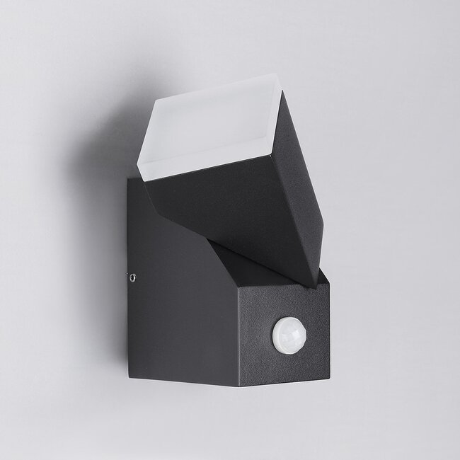 Applique d'extérieur réglable Mila avec capteur - noir
