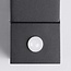 Applique murale extérieure orientable Mila avec détecteur - noire avec LED intégrée