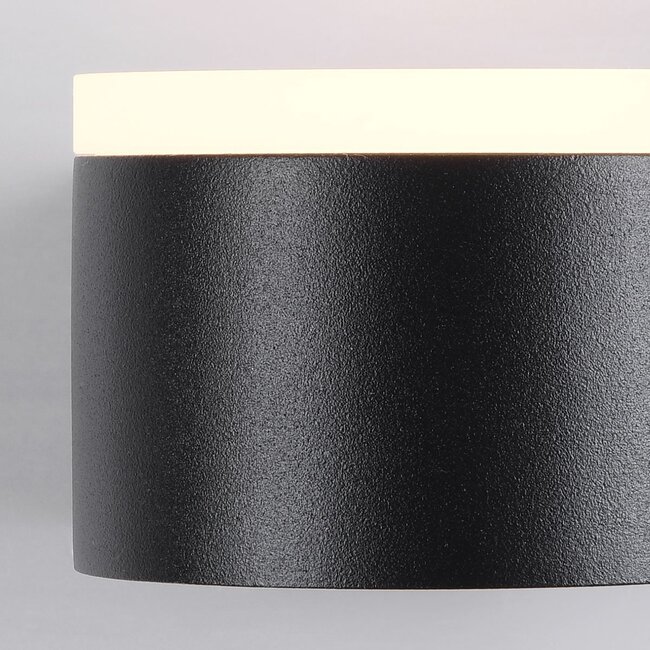 Applique extérieure Feline avec LEDs intégrées - noir