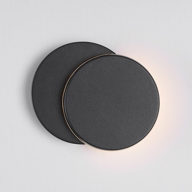 Applique murale extérieure coulissante Muriel - noire avec LED intégrée