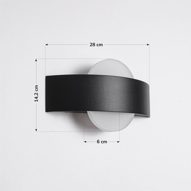 Applique d'extérieur moderne Esmee - noir