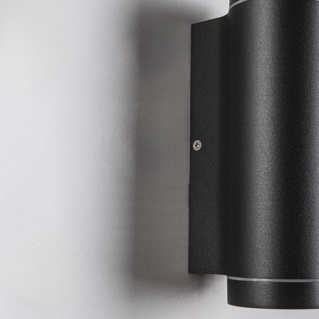 Applique extérieure moderne à 2 lumières Mika - noir