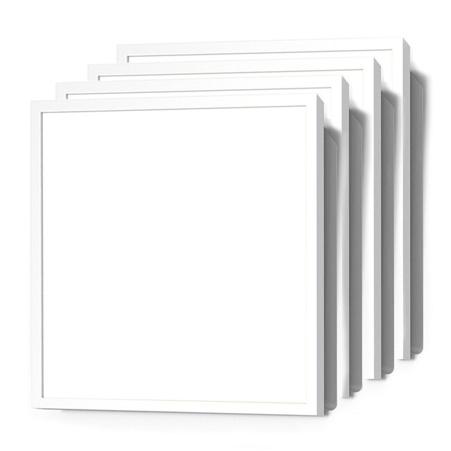 Kit de 4 panneaux LED, 60 x 60 cm, UGR <19, 30 W, 4000 K - 125 lm/W