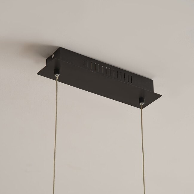 Suspension moderne noire et or 5 spots LED - Martha