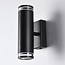Applique murale industrielle Yara - noir mat