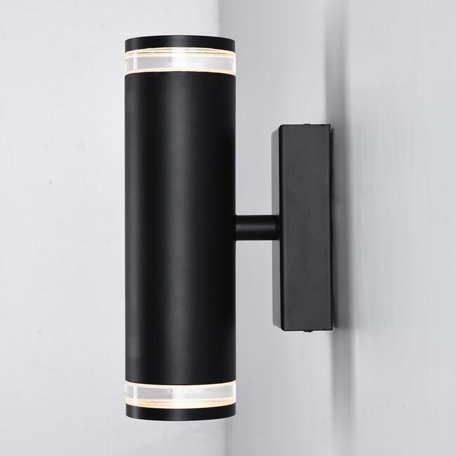 Applique murale industrielle Yara - noir mat