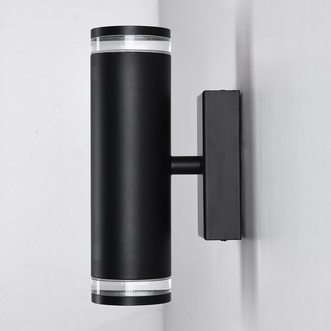 Applique murale industrielle Yara - noir mat