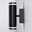 Applique murale industrielle Yara - noir mat