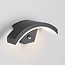 Applique murale extérieure design Vic avec détecteur - noire avec LED intégrée