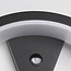 Applique extérieure design noire avec détecteur - Vic Sensor