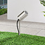 Spot de jardin moderne Chad en acier inoxydable