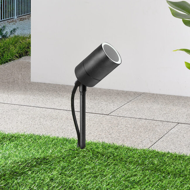 Spot de jardin moderne Clark - noir