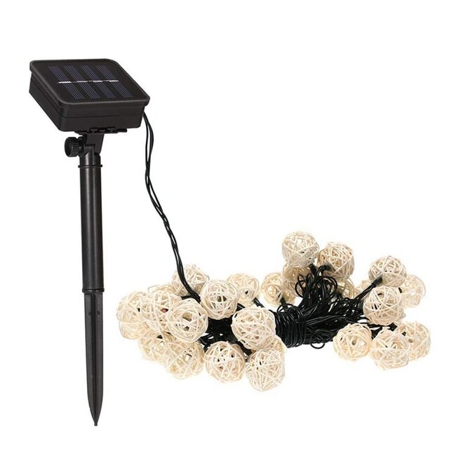 Guirlande solaire décorative 7 mètres 50 ampoules - Woody