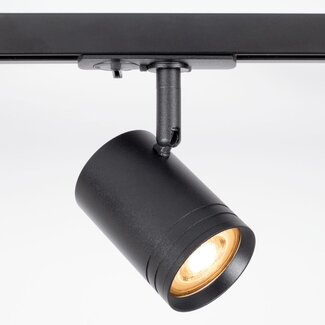 Spot sur rail monophasé Jamie - noir