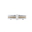 Connecteur droit pour rail monophasé, blanc