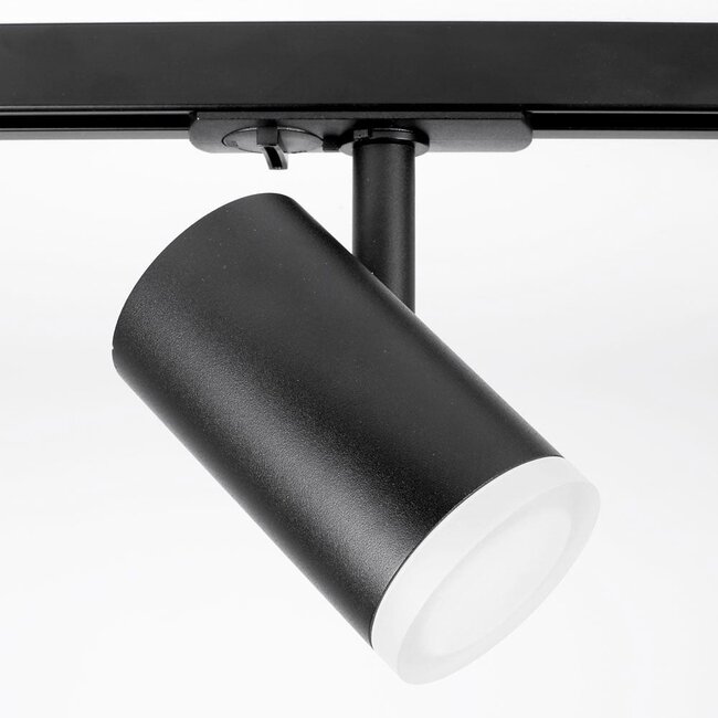 Kit rail monophasé de 3 mètres et spots June, noir