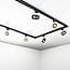 Kit rail monophasé de 1,5 mètre et spots Collin, noir