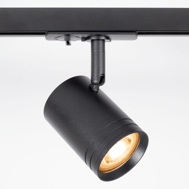 Système de rail industriel monophasé de 3 mètres avec spots Jamie - rail de plafond