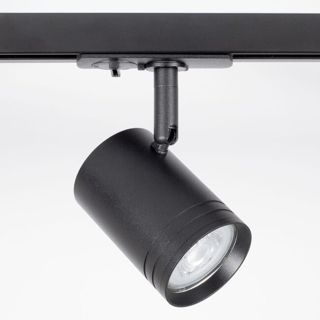 Système de rail industriel monophasé de 3 mètres avec spots Jamie - rail de plafond