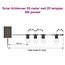 Guirlande guinguette solaire de 20 mètres avec 20 ou 25 ampoules, panneau solaire de 6 W