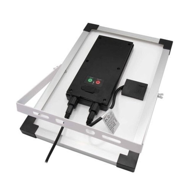 Guirlande guinguette solaire de 30 mètres avec 40 ampoules, panneau solaire de 10 W