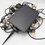 Guirlande lumineuse solaire 10 m, 20 ampoules à douille suspendue, panneau 6W