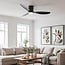 Ventilateur de plafond Zazoe 3 pales avec éclairage - noir