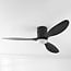 Ventilateur de plafond Zazoe 3 pales avec éclairage - noir