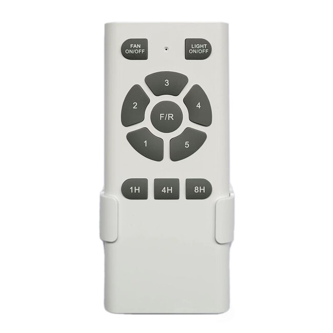 Ventilateur de plafond moderne blanc avec télécommande et LED - Rico